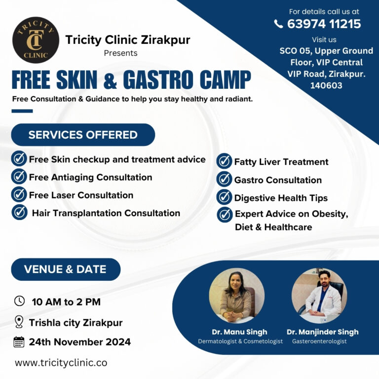 FREE Skin and Gastro Camp by Tricity Clinic